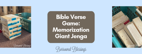 Bible Verse Game: Memorization Giant Jenga