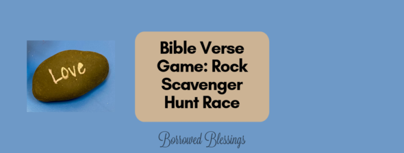 Bible Verse Game: Rock Scavenger Hunt Race