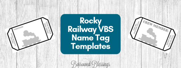 Rocky Railway VBS: Name Tag Templates